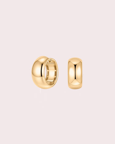 10mm Bold Gold Hoops - ZM Fine Jewelry