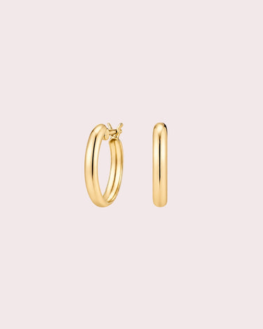 10mm Gold Hoops - ZM Fine Jewelry