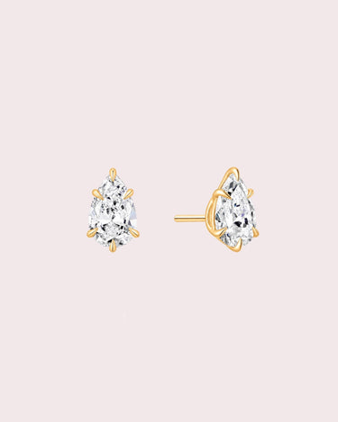 1.3ct Pear Lab-Diamond Studs - ZM Fine Jewelry