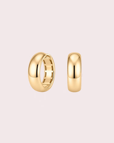 15mm Bold Gold Hoops - ZM Fine Jewelry
