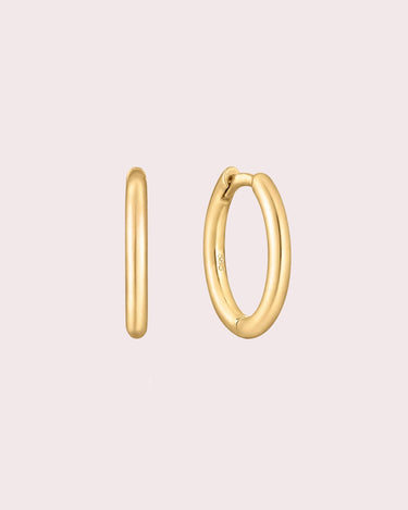 8mm Gold Hoops - ZM Fine Jewelry