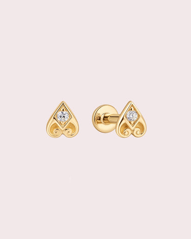 Ace Lab-Diamond Flatback Piercing Stud - ZM Fine Jewelry