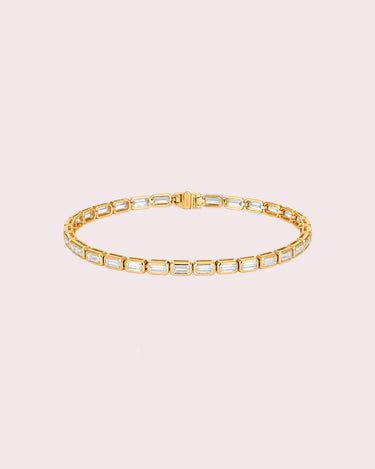 Bezel Emerald Lab-Diamond Tennis Bracelet - ZM Fine Jewelry