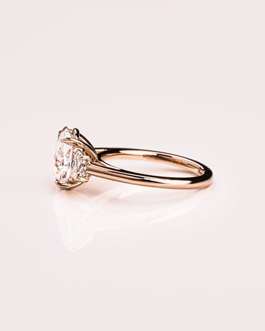 Blair - Oval & Half Moon - Zen Moissanite