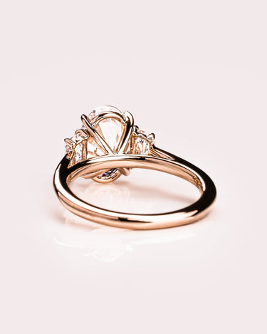 Blair - Oval & Half Moon - Zen Moissanite