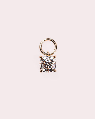 Charm - Cushion - Zen Moissanite