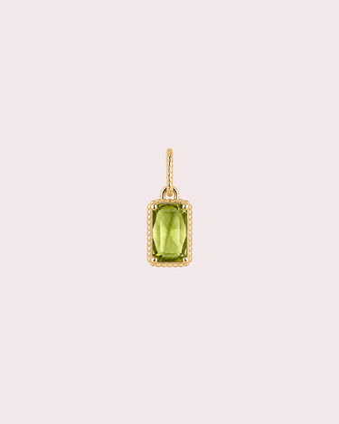 Charm - Emerald Cut Peridot - ZM Fine Jewelry