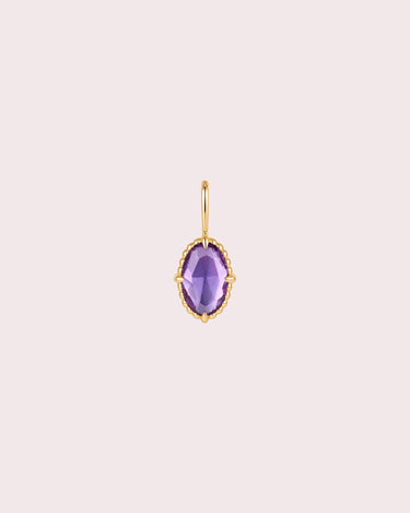 Charm - Oval Amethyst - ZM Fine Jewelry