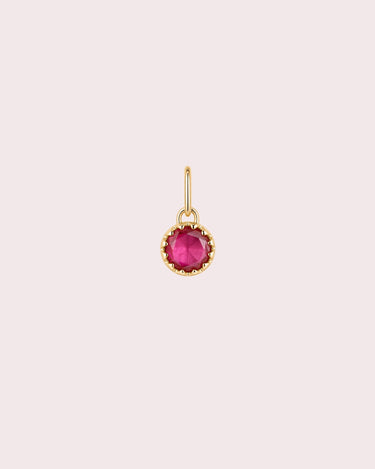 Charm - Round Ruby - ZM Fine Jewelry