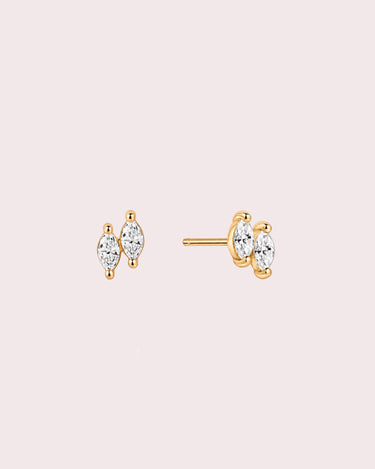 Double Marquise Lab-Diamond Studs - ZM Fine Jewelry