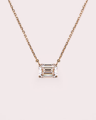 Emerald Necklace (East West) - Zen Moissanite