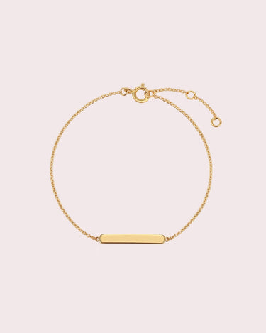 Engravable Gold Bar Bracelet - ZM Fine Jewelry