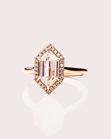 Evelyn - Elongated Hexagon Lab Diamond - Zen Moissanite