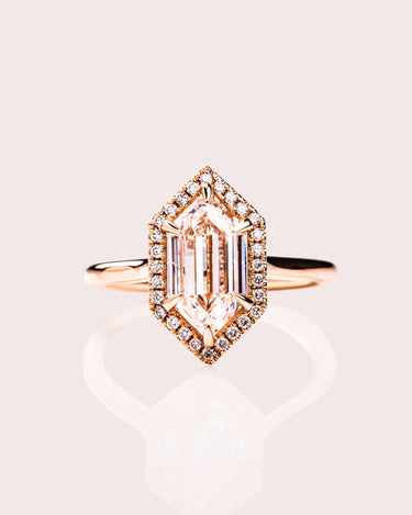 Evelyn - Elongated Hexagon Lab Diamond - Zen Moissanite