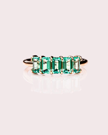 Faux Nicole - Lab - Emeralds - Zen Moissanite
