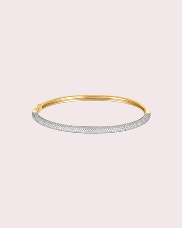 Full Pavé Cloud Lab-Diamond Bracelet Bangle - ZM Fine Jewelry