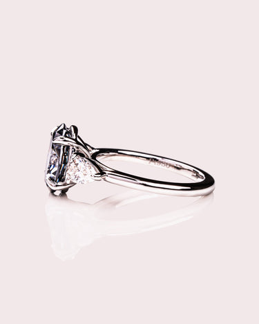 Hannah - Oval (Grey) & Pear - Zen Moissanite