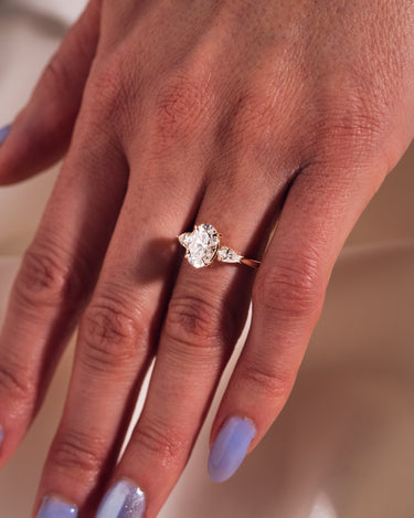 Hannah - Oval & Pear - Zen Moissanite