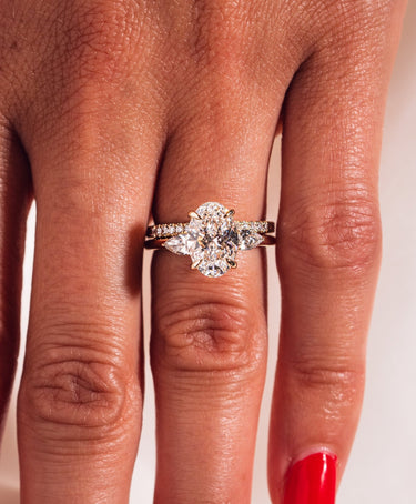Harley - Oval Ring Set - Zen Moissanite