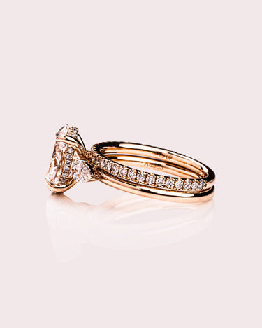 Harley - Oval Ring Set - Zen Moissanite