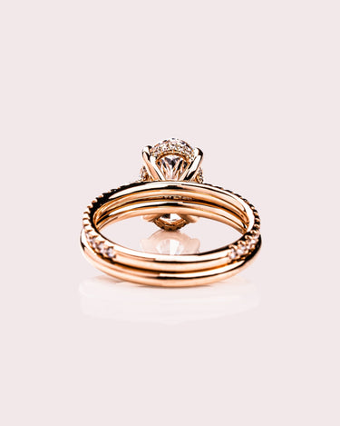 Harley - Oval Ring Set - Zen Moissanite