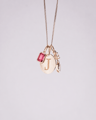 Initial Pendant - Zen Moissanite