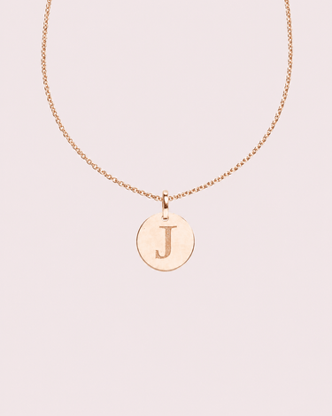 Initial Pendant - Zen Moissanite