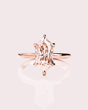 Jody - Elongated Hexagon - Zen Moissanite
