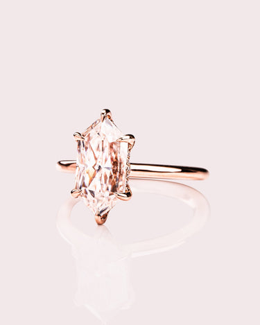 Jody - Elongated Hexagon - Zen Moissanite