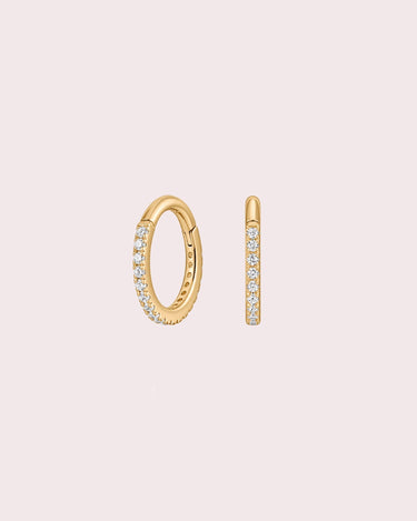 Lab-Diamond Hoops - ZM Fine Jewelry
