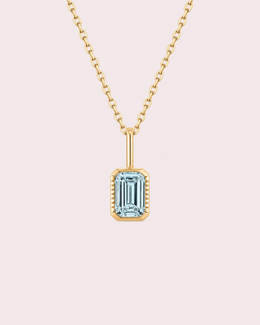 Lab-Grown Aquamarine Necklace - ZM Fine Jewelry