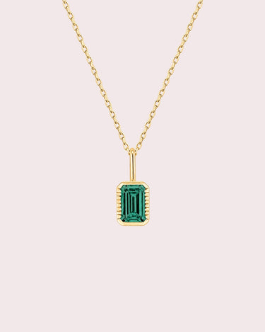 Lab-Grown Emerald Necklace - ZM Fine Jewelry