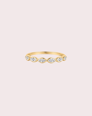 Marquise Lab-Diamond Bezel Ring - ZM Fine Jewelry