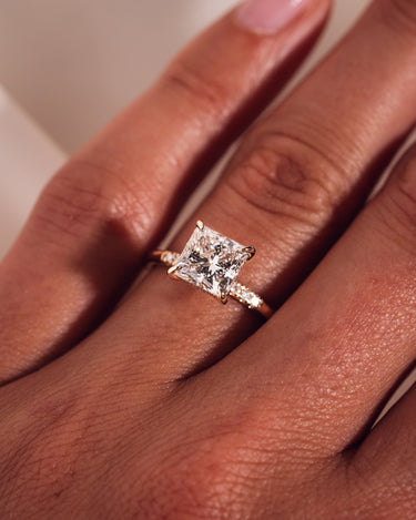 Michelle - Princess Lab - Diamond - Zen Moissanite