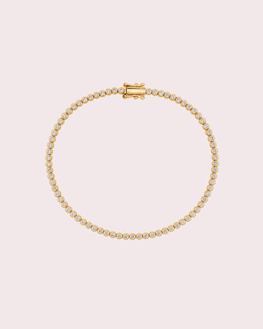 Mini Bezel Round Lab-Diamond Tennis Bracelet - ZM Fine Jewelry