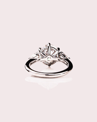 Nicola - Round & Pear - Zen Moissanite