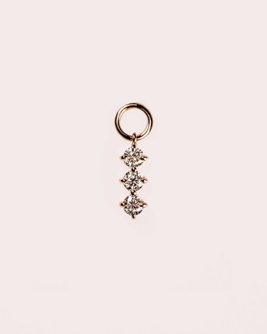 Pendant - Trio Round - Zen Moissanite