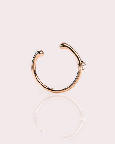 Ready to Ship - Faux Huggie - Zen Moissanite