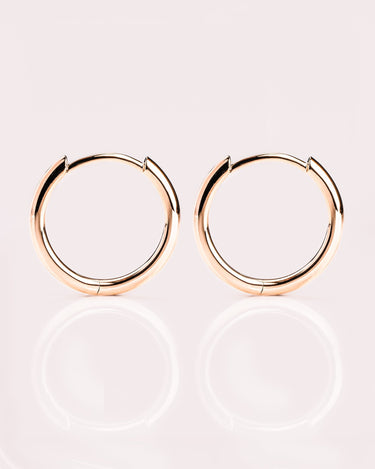 Ready to Ship - Gold Hoops (15mm) - Zen Moissanite