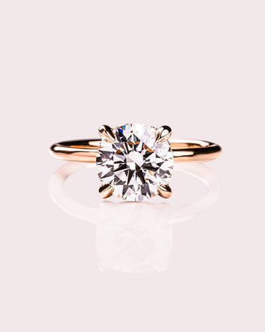 Ready to Ship - Harley - 2.35cte Round Lab - Diamond - Zen Moissanite
