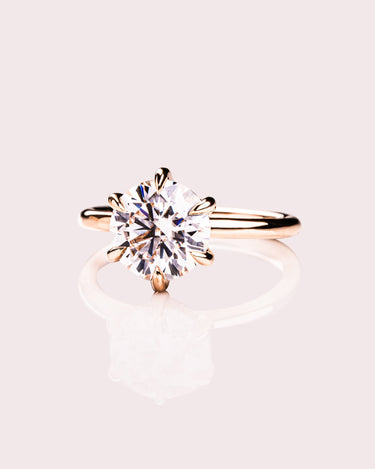 Ready to Ship - Harley - Round Brilliant (H&A) Moissanite - Zen Moissanite