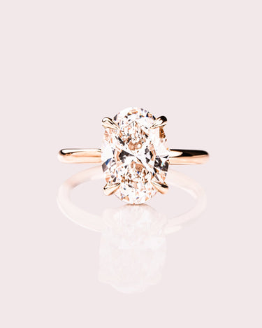 Ready to Ship - Harper - 3.07ct Oval Brilliant Lab - Diamond - Zen Moissanite