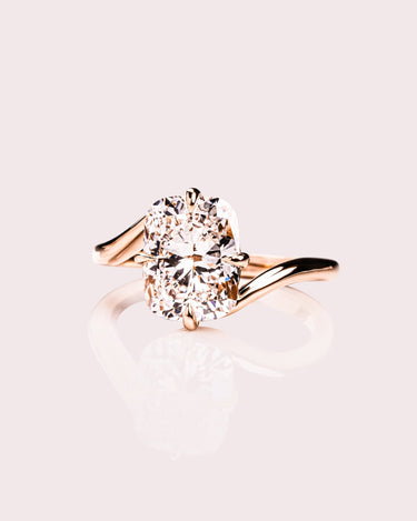 Ready to Ship - Maya - 2.93ct Cushion Lab - Diamond - Zen Moissanite