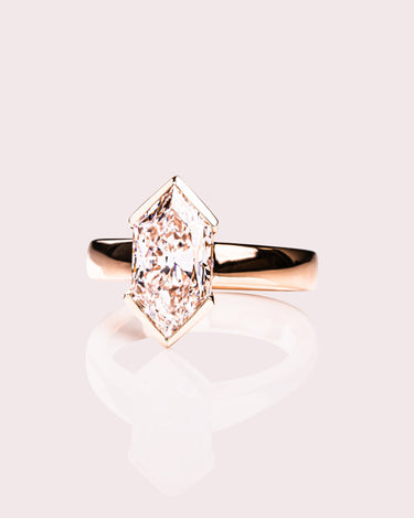Rowen - Elongated Hexagon - Zen Moissanite