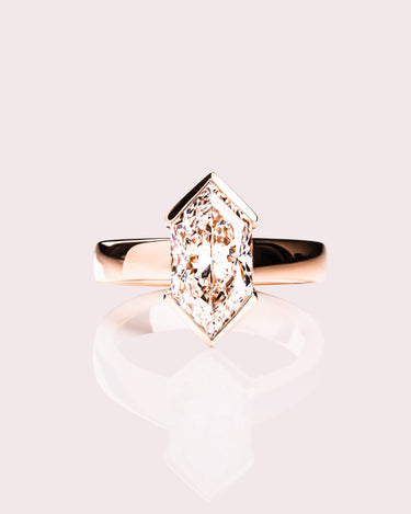 Rowen - Elongated Hexagon - Zen Moissanite