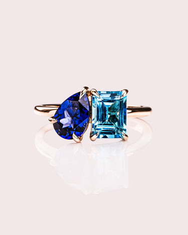 Sienna - Pear & Emerald - Birthstones - Zen Moissanite
