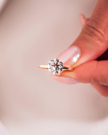 Veronica - Round Lab - Diamond - Zen Moissanite
