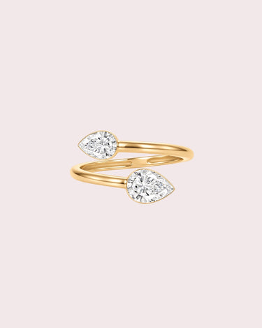 Wrap Pear Lab-Diamond Ring - ZM Fine Jewelry