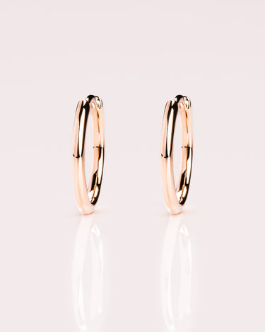 Gold Hoops - Zen Moissanite