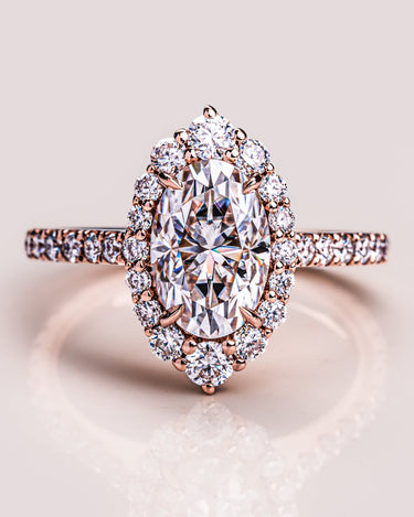 Margot (with Pavé) - Oval - Zen Moissanite